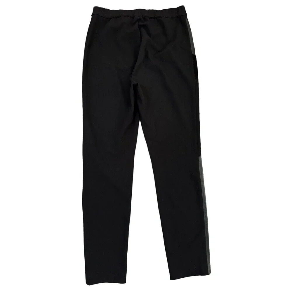 Diane Von Furstenberg Black Slim Moto Legging Pants Size Medium‎ DVF